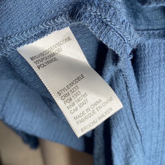 Brochu‎ Walker Jaxon Shirred Popover Oceanic Blue - Picture 6 of 7